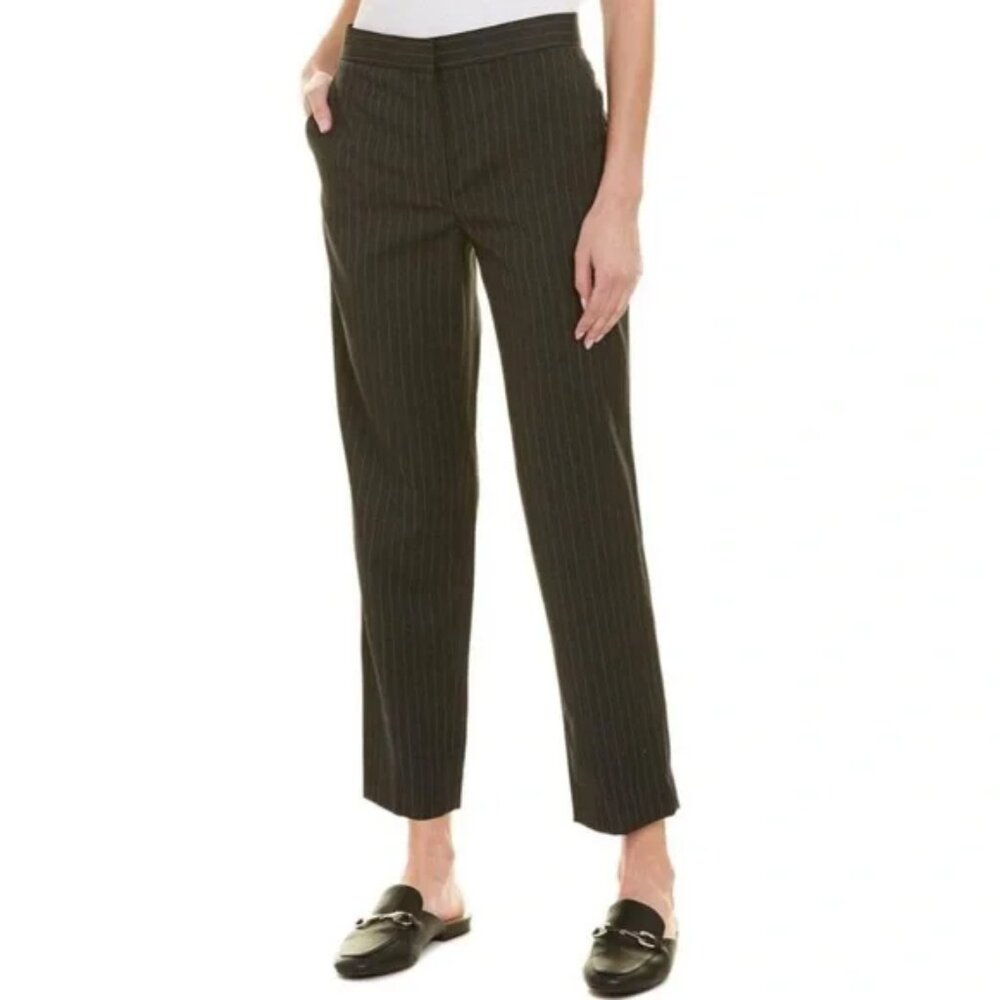 NWOT Rag & Bone Wool Pinstripe Pants Trousers Straight Leg High Waisted size 10